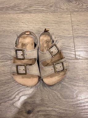 OshKosh B'gosh Beige Double-Buckle Toddler Sandals